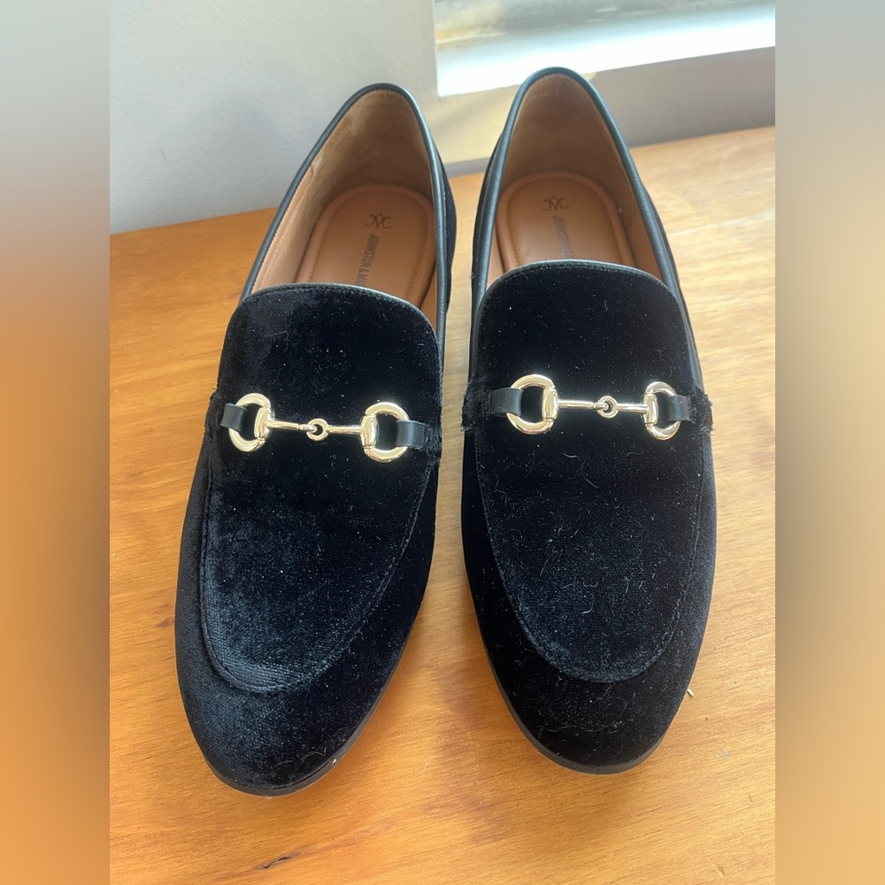 Johnston and Murphy velvet loafers. 9.5. Worn once